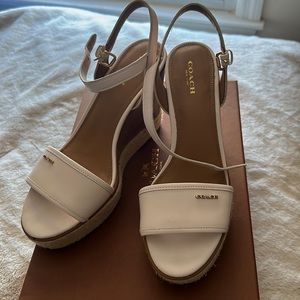 COACH Platform Wedges- like NEW!